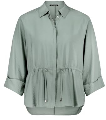 Betty Barclay Damen Blusenjacke mit Tunnelzug 40, Chinois Green