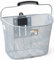 New Looxs Toscane Smart Lock Fahrradkorb, Silver, 34 x 25 x 25 cm