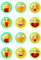 Muffinaufleger Cupcakes Muffins Kindergeburtstag Smiley Smileys SM02