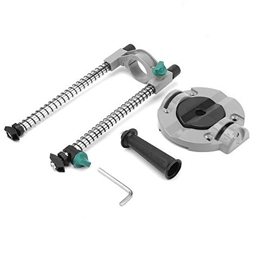 Support de Perçage Mobile Attachement Réglable de Guide de Foret Multi-angle Support de Guide de Foret de Précision pour Perceuse Electrique (gris)