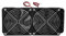 ASHATA 240MM Aluminium Radiator, 2 x 120mm Fans Computer CPU Wasserkühlung CPU Water Cooler Radiator,Leicht DC12V Kühler 18 Röhren Reihen Radiator mit Doppelventilator für PC