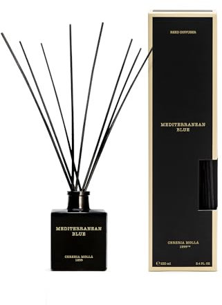 CERERÍA MOLLA 1899 | Mikado Premium Mediterranean Blue | Raumduft | Stäbchen-Diffusor | Duft für Zuhause | 100 ml