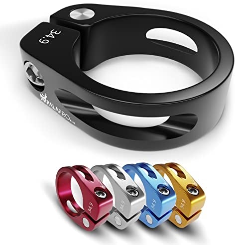 IMPALAPRO Bike - Chiusura Sella - Morsetto Sella Bici - Collarino Sella - Fissaggio Sella - Attacco Sella Bici - Collarino Reggisella - Reggisella Bicicletta (Nero, 31,8mm/1.25in)