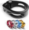 IMPALAPRO Fahrrad Sattelklemme - Sattelklemme 34,9/31.8 - Aluminium Legierung Sattelkloben - Fahrradsattel Halterung - Fahrradsattel Befestigung - Saddle clamp (Schwarz, 31,8mm)