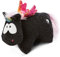 NICI 47382 Kuscheltierkissen Einhorn Rainbow Yin 40x30cm – 2 in 1: Kuscheltier & Kuschelkissen für Mädchen, Jungen & Babys Plüschtier-Kissen in einem, schwarz/bunt, 1 Stück (1er Pack)