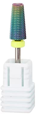 5 in 1 Nail Drill Bits, 3/32'' Carbide Tungsten Multi-function Medium Fine Coarse Drill Bits, Suitable for Manicure Pedicure Cuticle Gel Polishing, Extra Fine-XF