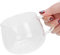 Tazza da latte Tazza in vetro borosilicato trasparente con manico per caffè Cocktail Bevande Tè Articoli per la cucina di casa(Lettere bianche)