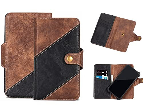 K-S-Trade Protective Case For Kyocera Android One S10 Mobile Phone Protective Cover Bookstyle Wallet Case Compatible With Kyocera Android One S10 With Bumper And Edge Protection Cell Phone Dark Brown