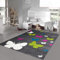 Teppich-Traum Farbenfoher Kinderzimmer-Schmetterlingsteppich | langlebig & robust | grau, 120 x 170 cm