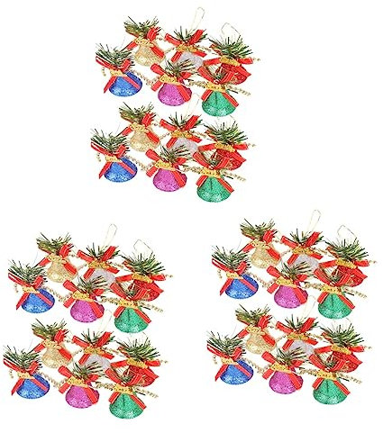 ABOOFAN 36 STK Weihnachtsdeko Zum Aufhängen Weihnachtsglocken Weihnachten Dekorationen