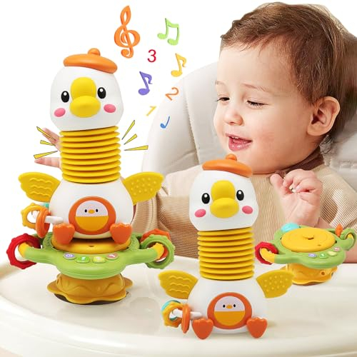 Ballery Baby Ventouse Chaise Haute Dès 18+ Mois, Montessori Sensoriels Jouet Eveil Bebe, Jouet d'Éveil Musical et Sensoriel, Bébé Cadeau Enfant 18+Fille et Garçon