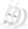 iPhone Ladekabel 2M 2Pack [Apple MFi Zertifiziert], Original USB Lightning Kabel 2M Lang Schnellladekabel iPhone Ladekabel USB iPhone Kabel für Apple iPhone 14 13 12 11 Pro Max/XS/XR/X/8/7/6S/SE/iPad