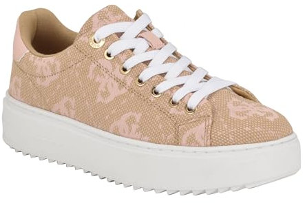 GUESS Denesa, Scarpe da Ginnastica Donna, Beige Cameo 681, 39.5 EU