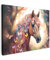 MuchoWow© Leinwände 40x30 cm Wall Decoration Bilder Kinderzimmer Mädchen Pictures Canvas Painting Wanddekoration Jugendzimmer Deko Mädchenzimmer Pferde - Natur - Blumen - Schmetterling