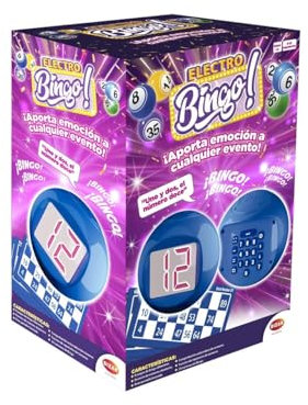 Bizak Electrobingo, Bingo electrónico con Sonido, Juego de Mesa Familiar, para Jugar con Amigos, Regalo de Juego Infantil niños y niñas Desde 4 años de Edad (61832162)