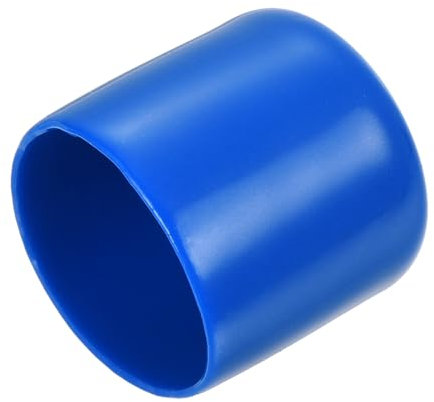 QUARKZMAN 15Pcs Embouts en Caoutchouc 24mm ID Couvercle d'Embout Rond en Vinyle, Protecteur de Filetage de Vis, Bleu