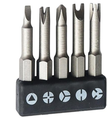 Set di Punte Speciali, Il Set di Punte per Cacciavite con Teste a Forma di U e a Forma Speciale Soddisfa Vari Requisiti Cacciavite a Tre Punti, Cacciavite a Tre Punti a Forma di y a Forma di U