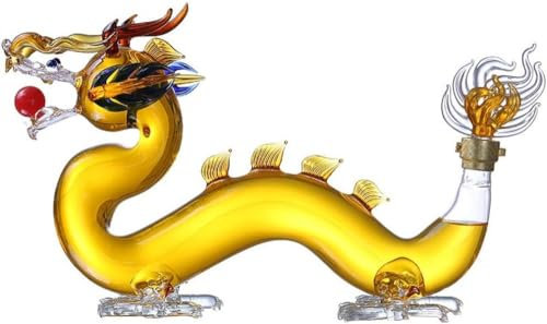 1000 ml wine decanter, dragon design whisky decanter, high borosilicate glass