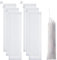 6X Paille Chaussettes Nourrir Chardon graines Nourrir Sac Pendaison Filet Sac Nourrir Les Oiseaux (Blanc)