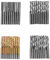 Fraises à bois NDNCZDHC, lot de 40 fraises à commande numérique par ordinateur (LXD0LX40PCC), fraises à spirale ascendante, quatre types de fraises
