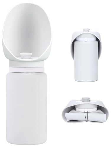 Tragbare Hunde-Wasserflasche, 550 ml, auslaufsicher, Haustier-Reise-Wasserspender mit faltbarer Flasche für Outdoor, Wandern, Spazierengehen