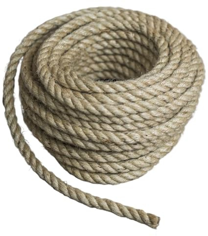 Corda Canapa Corda di iuta naturale Spago for fai da te Artigianato Giardinaggio Decorazione nozze(4mm 50M)