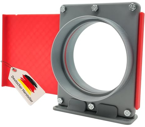 Absperrschieber DN100 für HT-Rohre – robustes Blastgate