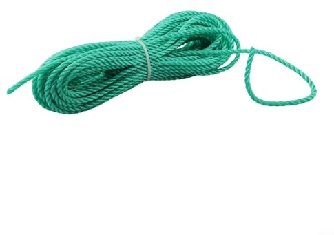 Eawfgtuw Grünes Seil, 6 mm Durchmesser x 20 m, HDPE, für Planen, Entwässerung, Elektro- und Außenbereich, UV-beständig und wetterfest