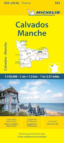 Michelin Normandie West: Straßen- und Tourismuskarte 1:150.000 (MICHELIN Localkarten)