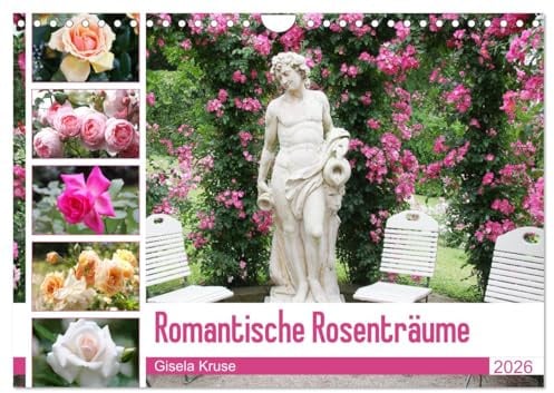 Romantische Rosenträume (Wandkalender 2026 DIN A4 quer), CALVENDO Monatskalender: Rosen, die zum Träumen verführen (CALVENDO Natur)