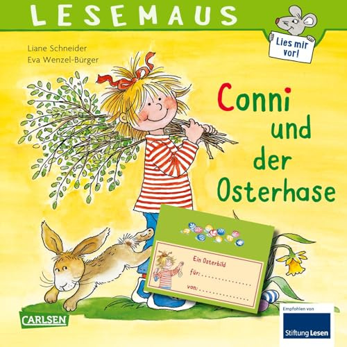 LESEMAUS 77: Conni und der Osterhase: Fröhliche Bilderbuchgeschichte für Kinder ab 3 | mit tollem Ausmalbild als Ostergeschenk (77)