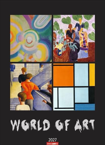 World of Art Kalender 2027: Meisterwerke der klassischen Moderne in einem Kunstkalender im Großformat. Jahres-Wandkalender XXL für Kunstliebhaber, 49 x 68 cm