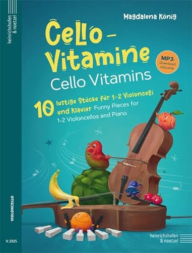 Cello-Vitamine: 10 lustige Stücke für 1-2 Violoncelli und Klavier