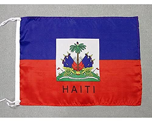 AZ FLAG Bandiera Haiti 45x30cm - BANDIERINA HAITIANA 30 x 45 cm Poliestere Leggero