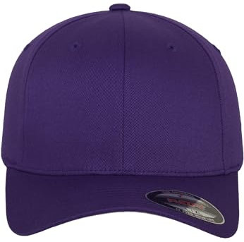 Flexfit Mixte Wooly Combed Baseball Cap, Mauve, XXL EU