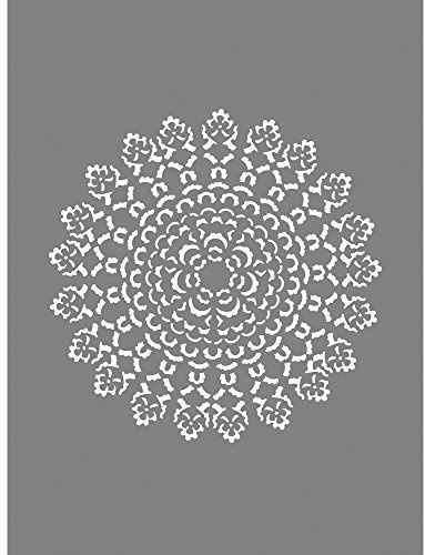 Rayher Schablone Ornament, SB-Btl 1Stück, Diverse, Grau 2.3 x 1.55 x 0.02 cm