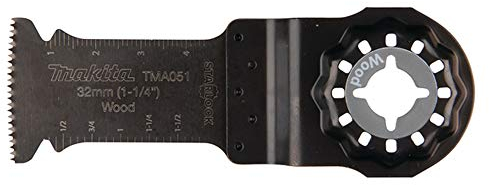 Makita B-64858 Starlock HCS Tauchsägeblatt 32 mm TMA051 wood, für Weichholz, für Multitool, Multifunktionswerkzeug, 1 Stück