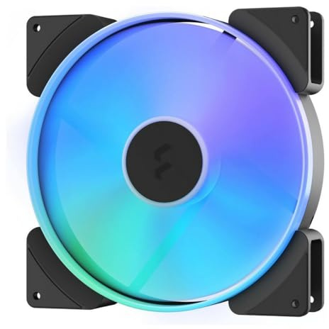 Fractal Design Prisma AL-18 - PWM 180 mm Addressable RGB LED LLS Bearing Computer Case Fan