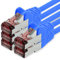 Cavo di Rete Cat6 1m Blu - 5 x Cavo Patch LAN Cat 6 Cavo di Rete LAN Sftp Pimf Lszh Rame 1000 Mbit s