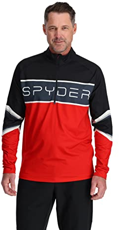 Spyder Herren Premier T-neck Hemd, Volcano, M EU
