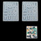 Moldes FundicióN Joyas Molde Colgante - Silicona Resina FabricacióN Herramientas Bricolaje Artesanal Para JoyeríA Epoxi Juego Colgantes Collares Pendientes Diy Craft 2 Pcs 12.6 * 15.8 * 0.8cm