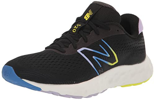 New Balance Sneaker da Donna 520v8, Nero Viola, 40.5 EU