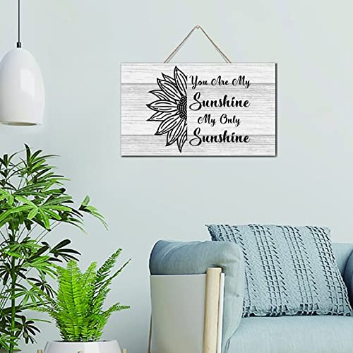 NABRAND Dekorative Kunstwerk Dekoration Holz Palette Wandkunst Schild You Are My Sunshine My Only Sunshine Antike Wandkunst Holzschild Schild 15,2 x 25,4 cm Holzschild Hängeschilder Heimdekoration