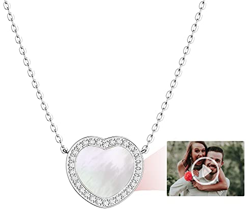 TOTWOO Halskette Damen Silber 925 Damen Kette Männer Damen Mode Halskette Liebe Herz Anhänger Schmuck Geschenke für Mutter Ihre Frau Freundin Jahrestag Geburtstag Tag Weihnachten Valentinstag