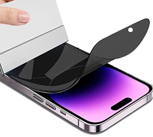 Stejnhge [2Pcs] Privacy Hydrogel Film for iPhone 14 /iPhone 13 /iPhone 13 Pro (6.1), Anti-Spy Screen Protector, [Anti-Peek] Soft TPU Protective Film [Don't Support Fingerprint]