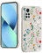 YUXING Funda para Xiaomi Redmi Note 12 Pro 4G / Note 11 Pro 4G 5G Silicona - Moda Lindo Patrón Diseño Delgado Carcasa, Antichoque, Antideslizante, Elegante, Protección Totaly Resistente (Floral,White)