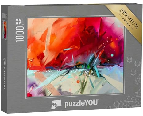 Puzzle 1000 Teile XXL „Öl auf Leinwand - abstrakte Kunst“ – aus der Puzzle-Kollektion Abstrakt