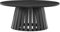 Happy Garden Table Basse LIV Noire en aggloméré et mélaminé, Ronde, Style scandinave, Plateau avec Un diamètre de 80cm LIV - Design élégant, Parfaite pour Votre intérieur