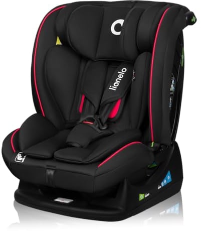 LIONELO AART I-SIZE Seggiolino Auto per Bambini 40-150 cm, Montaggio con Cinture di Sicurezza, Poggiatesta e Schienale Regolabili, Inserto Riduttore e Linguinale, Norma R129 i-Size