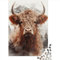 GQmoney Puzzle 1000 Teile Erwachsenenpuzzle Highland Cow Art. Puzzles für Jugendliche, Holzpuzzles, Heimdekoration, Puzzlespielzeug, 1000 Stück (75 x 50 cm)